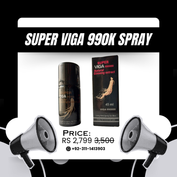 Super Viga 990,000 Spray with Natural Ginseng Extract 45ml - Elite Bazar